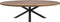 Ovale eettafel Oakland - 220x110 cm - mangohout/metaal