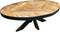 Ovale salontafel 'Square Art' mangohout 120x80 cm - Naturel