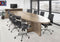 Ovale vergadertafel Chief 420x138cm in Halifax Eiken
