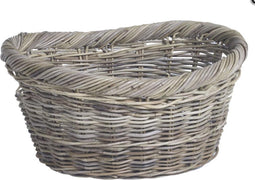 Ovalen Rotanmand/Panier à bûches rotin 58cmx43cmxH29cm
