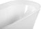 OVALLE - Badkuip - Wit - 80 x 170 - Acryl