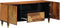 vidaXL - TV-kast - 105x33x46 - cm - Massief - Mangohout