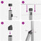 vidaXL - Hekpalen - met - Spikes - 7 - stuks - Ø32 - mm - 120 - cm - Gegalvaniseerd - Staal