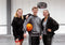 Avento Rebound Zone - Basketbalbord + Ring + Net - Zwart Rood