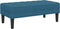 vidaXL - Ligbed - Blauw - 113x57x39 - cm - Velvet