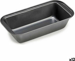 Oven Mould Metaal Donker grijs Koolstofstaal (12 Stuks)