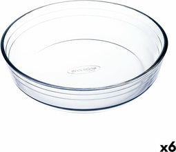 Oven Mould Ô Cuisine Cirkelvormig 23 x 23 x 6 cm Transparant (6 Stuks)