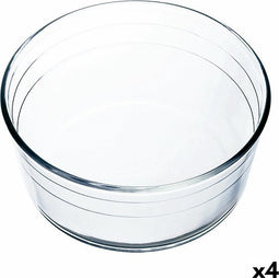 Oven Mould Ô Cuisine Ocuisine Vidrio Souffle Transparant Glas 22 x 22 x 10 cm (4 Stuks)