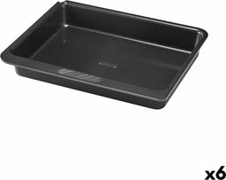 Oven Mould Pyrex Magic Vierkant Rechthoekig Zwart Metaal 24 x 24 cm (6 Stuks)