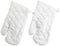 Ovenhandschoen, afm 18x28 cm, wit, 2stuks