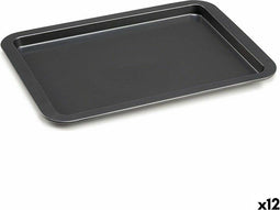 Ovenschaal Grijs Metaal 48 x 3 x 33,5 cm (12 Stuks)