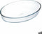 Ovenschaal Ô Cuisine Ocuisine Vidrio Ovaalvormig Transparant Glas 35 x 25 x 7 cm (6 Stuks)