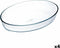 Ovenschaal Ô Cuisine Ovaalvormig 30 x 21 x 7 cm Transparant Glas (4 Stuks)