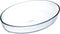 Ovenschaal Ô Cuisine Ovaalvormig 40 x 28 x 7 cm Transparant Glas (4 Stuks)