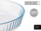 Ovenschaal Optica 25,5 x 4,5 x 25,5 cm Transparant Borosilicaatglas