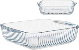 Ovenschaal Optica Transparant Borosilicaatglas (21,5 x 6 x 25,2 cm)