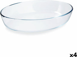 Ovenschaal Pyrex Classic Ovaalvormig 30 x 21 x 7 cm Transparant Glas (4 Stuks)