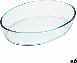 Ovenschaal Pyrex Classic Ovaalvormig 35 x 24 x 7 cm Transparant Glas (6 Stuks)