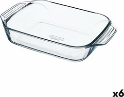 Ovenschaal Pyrex Irresistible Rechthoekig Transparant Glas 6 Stuks 27,5 x 16,9 x 6 cm