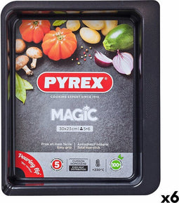 Ovenschaal Pyrex Magic Rechthoekig Metaal 30 x 23 cm 6 Stuks