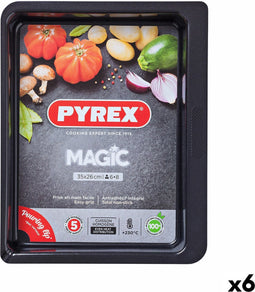 Ovenschaal Pyrex Magic Rechthoekig Metaal 35 x 26 cm 6 Stuks
