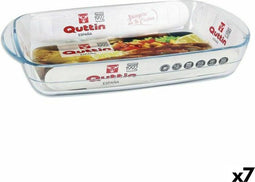 Ovenschaal Quttin 65810 2,2 l Glas Rechthoekig 32,5 x 20,2 x 5,2 cm (7 Stuks)