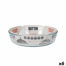 Ovenschaal Quttin Glas 1,7 L ø 23 x 5,3 cm (6 Stuks)