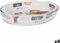 Ovenschaal Quttin Transparant Glas Ovalen 3,4 L 35,1 x 24,1 x 6,5 cm (6 Stuks)
