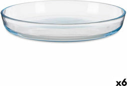 Ovenschaal Transparant Borosilicaatglas 31,5 x 5 x 31,5 cm (6 Stuks)