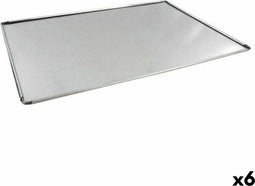 Ovenschaal VR Zilverkleurig Aluminium Rechthoekig 48 x 34 x 0,5 cm (6 Stuks)
