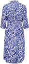 Overhemdjurk met blauwe bloemen
