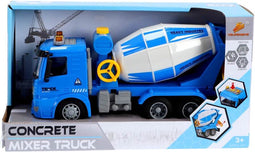 Overige Merken Betonmixer Truck 30 cm + Licht en Geluid Blauw/Grijs