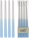 Overige Merken Dip Dye Kaars Wax Blauw 30,5X2,2 Cm 4 Stuks