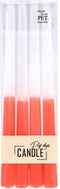 Overige Merken Dip Dye Kaars Wax Oranje 30,5X2,2 Cm 4 Stuks