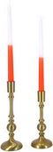 Overige Merken Dip Dye Kaars Wax Oranje 30,5X2,2 Cm 4 Stuks