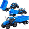 Overige Merken Farmer Frictietractor + Trailer Blauw/Zwart