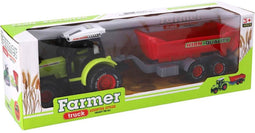 Overige Merken Farmer Trekker met Aanhanger 45 cm Groen/Rood