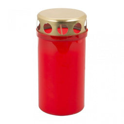 Overige Merken Herdenkingslichten met Deksel 5 Stuks Rood/Goud