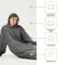 Overige Merken Hoodie Plaid Sherry 70X110 Cm Charcoal Grey