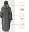 Overige Merken Hoodie Plaid Sherry 70X110 Cm Charcoal Grey