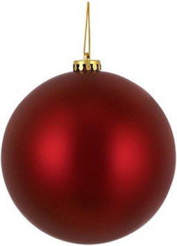 Overige Merken Kerstbal Kunststof Mat Rood D15Cm