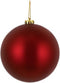 Overige Merken Kerstbal Kunststof Mat Rood D15Cm