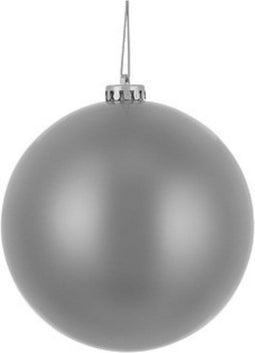 Overige Merken Kerstbal Kunststof Mat Zilver D15Cm
