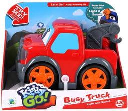 Overige Merken Kiddygo Busy Truck + Licht En Geluid Rood