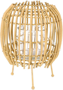 Overige Merken Lantaarn Rattan 20 Cm Beige/Zwart Assorti