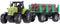 Overige Merken Tractor + Aanhanger Met Boomstammen + Licht En Geluid