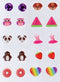 Overige Merken Unicorn Oorbellen Stickers