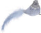 Overige Merken Vogel Op Clip 16 Cm 2 Stuks Zilverkleurig
