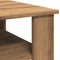vidaXL - Salontafel - 60x60x42 - cm - bewerkt - hout - artisanaal - eikenkleur