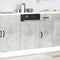 vidaXL - Vaatwaspaneel - Kalmar - 45x1,5x67 - cm - bewerkt - hout - betongrijs